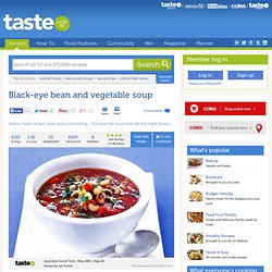 Black-eye Bean And Vegetable Soup Recipe