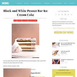 Black and White Peanut Bar Ice Cream Cake