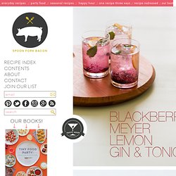 Blackberry & Meyer Lemon Gin & Tonics