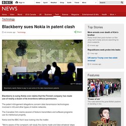Blackberry sues Nokia in patent clash