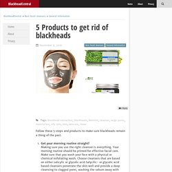 5 Products to get rid of blackheads – BlackheadCentral