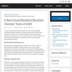 6 Best Email Blacklist/Blocklist Checker Tools of 2020 – Cnext