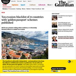 Tax evasion: blacklist of 21 countries with 'golden passport' schemes published