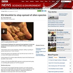EU blacklist to stop spread of alien species