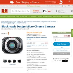 Blackmagic Design Micro Cinema Camera CINECAMMICHDMFT B&H Photo