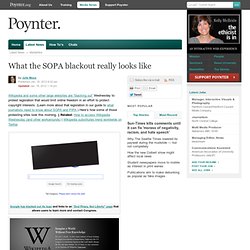 What the SOPA blackout really looks like