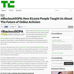 #BlackoutSOPA: How 87,000 People Taught Us About The Future of Online Activism