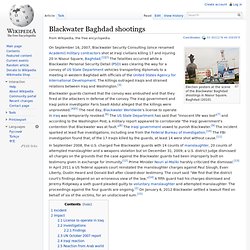 Blackwater Baghdad shootings