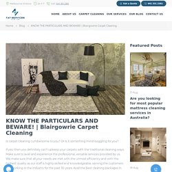 blairgowrie carpet cleaning