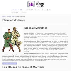 Blake et Mortimer - Les experts de la BD