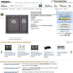 BLANCOSUBLINE 340/160-U undermount sink II, rock grey, SILGRANIT®, for 60 cm cabinets, 518956: Amazon.co.uk: Kitchen & Home