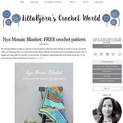 Nya Mosaic Blanket: FREE crochet pattern