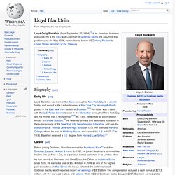 Lloyd Blankfein