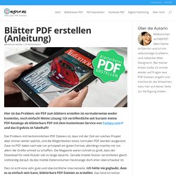 Blätter PDF erstellen (Anleitung)