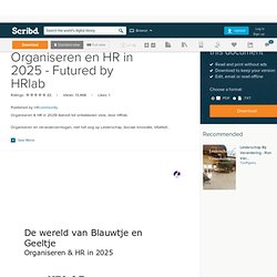 Blauwtje en Geeltje - Organiseren en HR in 2025 - Futured by HRlab