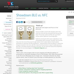 BLE vs NFC