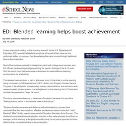 ED: Blended learning helps boost achievement