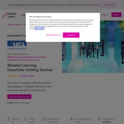 Blended Learning Essentials: Getting Started - University of Leeds