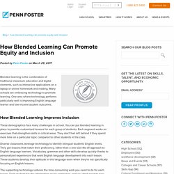 How Blended Learning Can Promote Equity and Inclusion