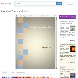 Blender- Das Handbuch - PDF