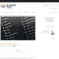 Blender Encyclopedia: Modifiers