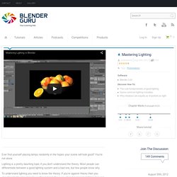 Blender Lighting Tutorial - Blender Guru