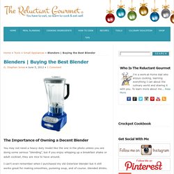 Buying the Best Blender