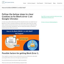 How to fix Blerk ERROR 1 in AOL Mail? AOL Customer Service