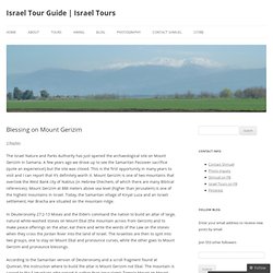 Blessing on Mount Gerizim « Israel Tour Guide