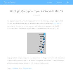 Un plugin jQuery pour copier les Stacks de Mac OS