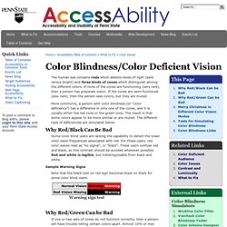 Color Blindness/Color Deficient Vision