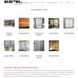 Blinds - Estil Furnishing Pte Ltd