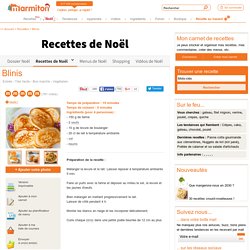 Blinis : Recette de Blinis