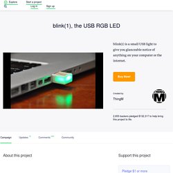 blink(1), the USB RGB LED by ThingM