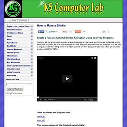 K-5 Computer Lab Technology Lessons