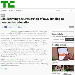 Blinklearning secures €350k of R&D funding to personalise education