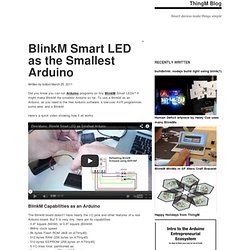 BlinkM Smart LED as the Smallest Arduino