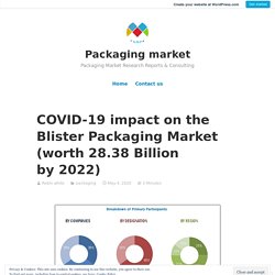 COVID-19 impact on the Blister Packaging Market (worth 28.38 Billion by 2022) – Packaging market