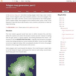 Polygon map generation, part 2