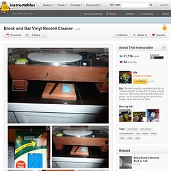 Block and Bar Vinyl Record Cleaner