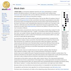 Block chain