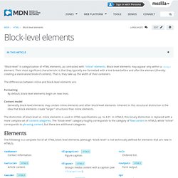 Block-level elements