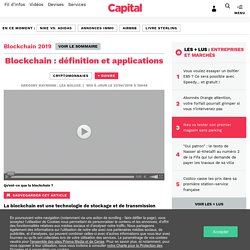 Blockchain : définition et applications