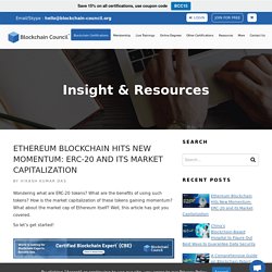 Ethereum Blockchain Hits New Momentum: ERC-20 and its Market Capitalization