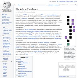Blockchain (database) - Wikipedia