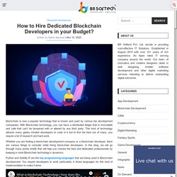 How to Hire Dedicated Blockchain Developers in your Budget?