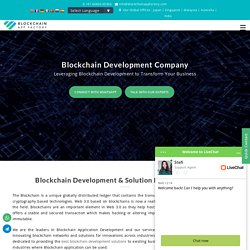 Blockchain App & Software Development Company in India, USA and UK- Blockchain App Factory