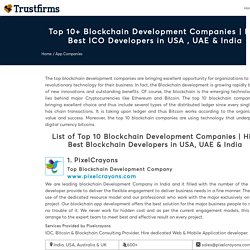 Top 100+ Blockchain Development Companies in India & USA