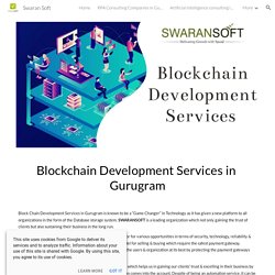 Swaran Soft - Blockchain Development Services in Gurugram