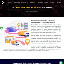 Automotive Blockchain Consulting